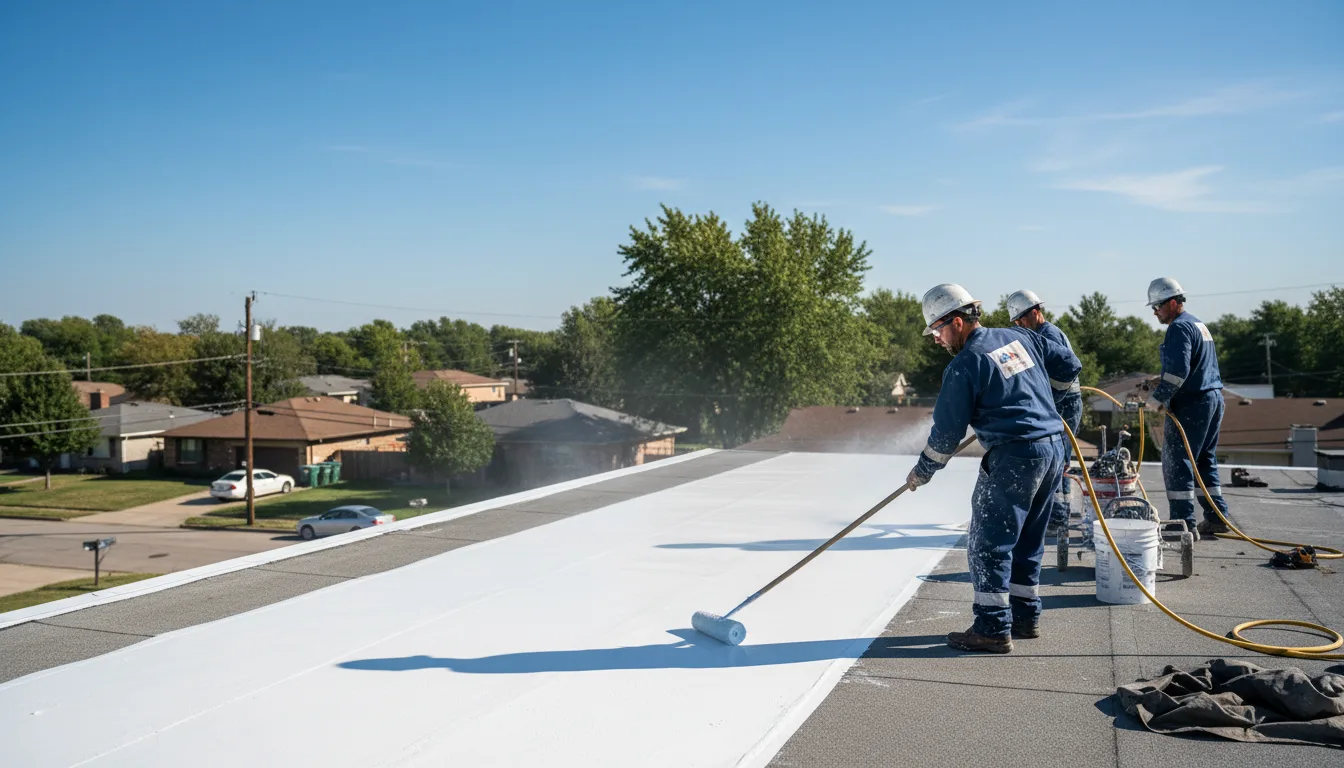 Commercial roof coating in Mountain Ranch, CA near me
